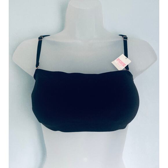 Victoria's Secret PINK Multiway/Strapless Bandeau Lined Black Medium - Picture 1 of 6